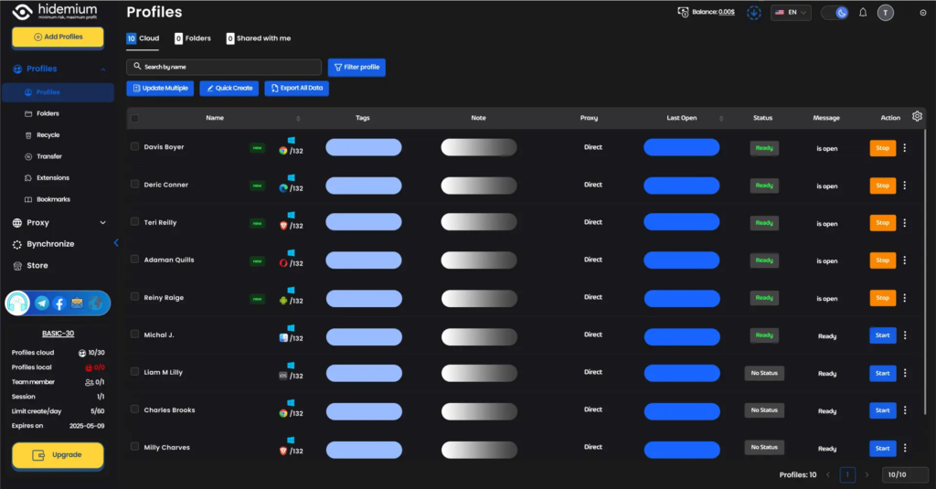 Hidemium screenshoot