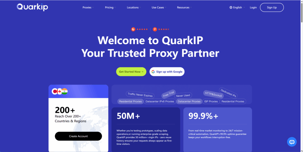 QuarkIP homepage