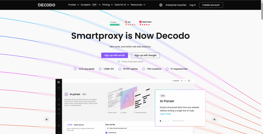 Decodo Website