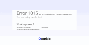 Cloudflare Error 1015: What It Means and How to Fix It