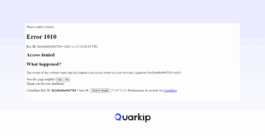 Understanding Cloudflare Error Code 1010: Why It Happens and How to Solve It