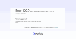 Cloudflare Error 1020: Causes, Fixes & How to Prevent Access Denied Issues