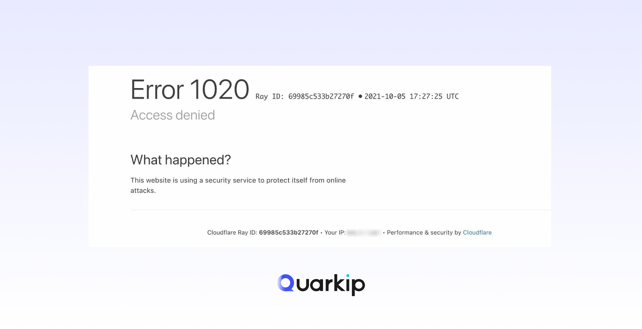 Cloudflare Error 1020: Causes, Fixes & How to Prevent Access Denied Issues