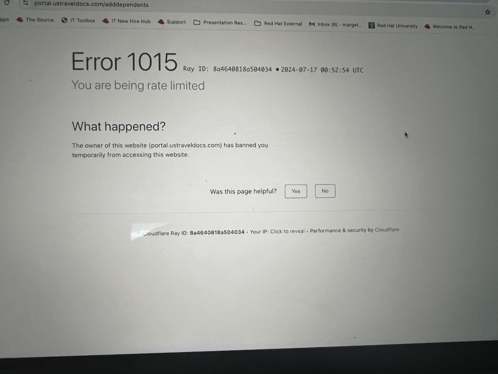 Cloudflare Error 1015
