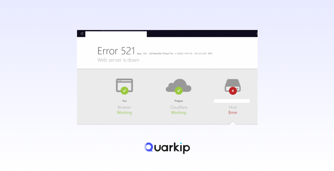 How to Solve Cloudflare Error 521: Web Server Down