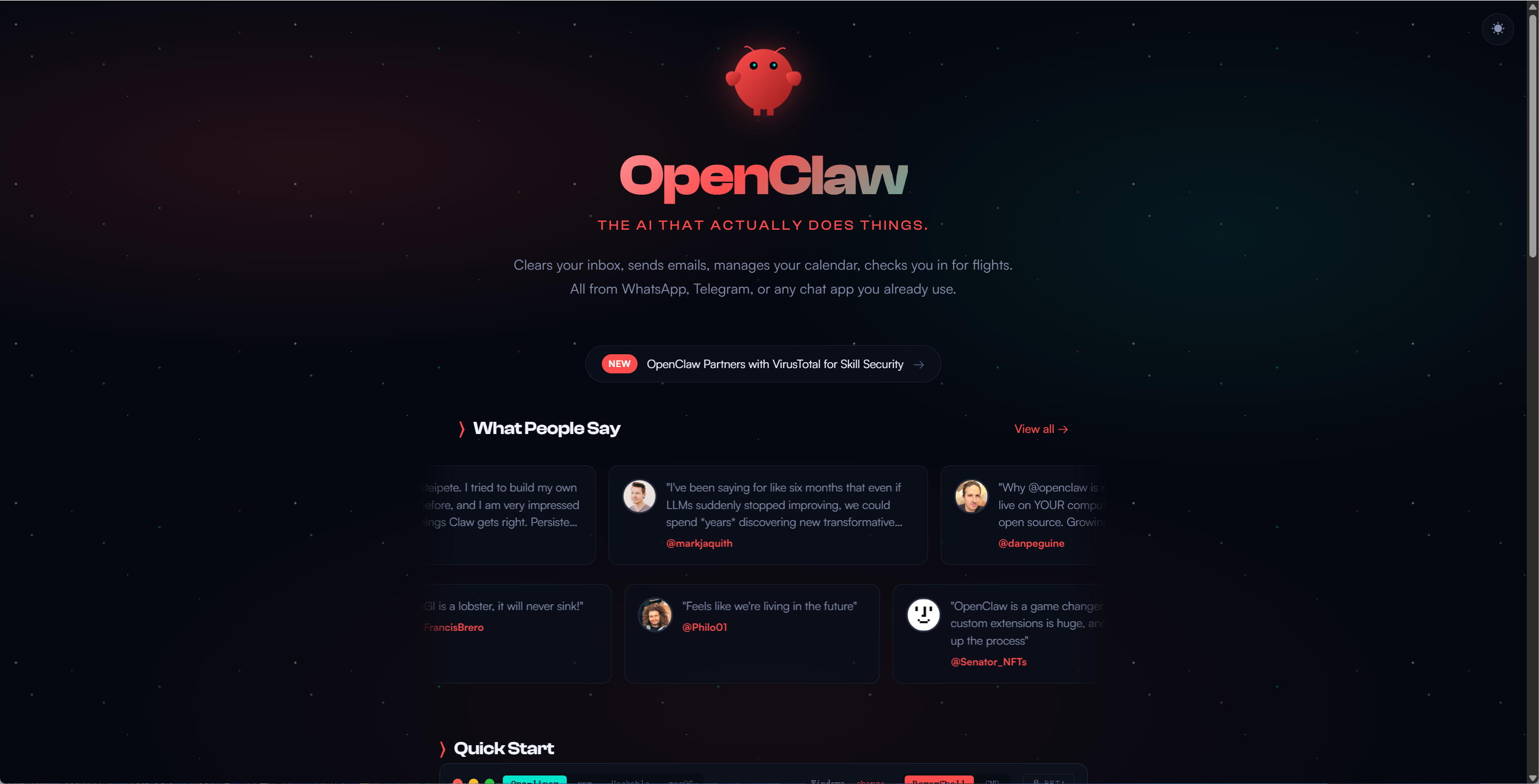 OpenClaw website
