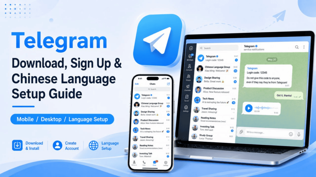 Download,Sign Up & Chinese Language Setup Guide